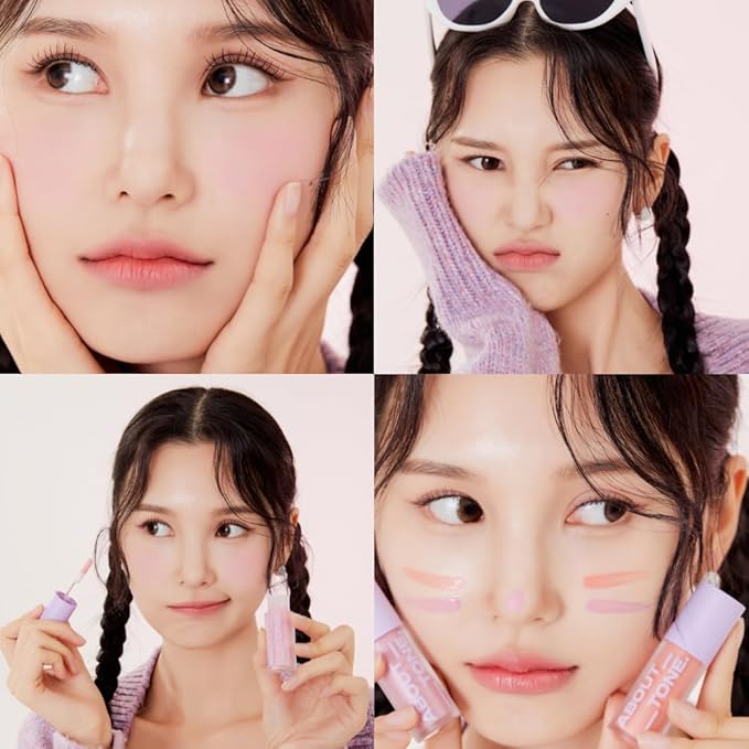 Fluffy Air Blusher 5 Colors - Lightweight Melting Liquid Blush for Colorful Cheeks, Highly Pigmented, Cheekbones and Eye Makeup, Soft Matte Finish, Buildable Formula (04 MAUVE LAVENDER)-Velvo Beauty