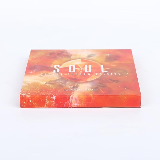 docolor Eyeshadow Palette 9Colors Orange Eyeshadow Gemstone Shadow Palettes Highly Pigmented Mattes Shimmers Smokey Glitter Cream Colorful Powder Blendable Long Lasting Waterproof Makeup Palette-Velvo Beauty