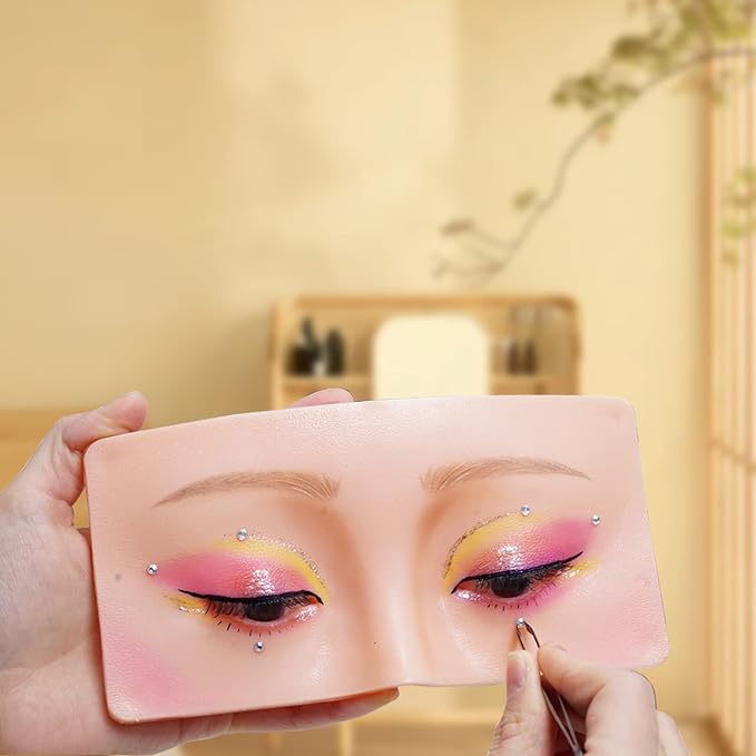 Makeup Practice Face, Bueuo 3 Pcs Makeup Practice Board Makeup Mannequin Face 3D Realistic Pad for Makeup Artist Makeup Beginner Self-taught or Professional Enthusiasts-Velvo Beauty