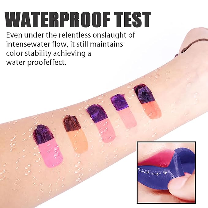 Peel Off Lip Stain -Lip Stain Peel Off Masque - Long Lasting, Waterproof and Transfer Proof Nude Lip Tint, Matte Finish Peel Off Makeup (04 First Kiss Stain)-Velvo Beauty