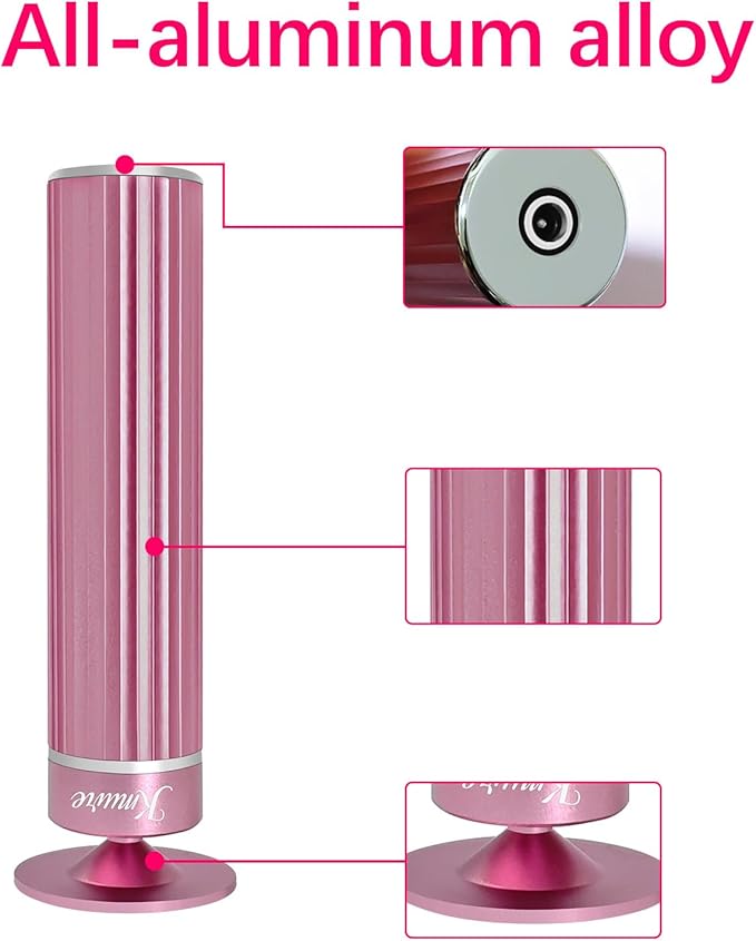 5.3'' Electric Foot Callus Remover with 80pcs Sandpaper Discs & Brush, Professional Aluminum Ergonomic Pedicure Tool, Stepless Speed & Reverse Control for Dead Skin Removal (Pink)-Velvo Beauty