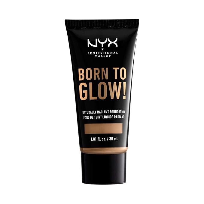 NYX PROFESSIONAL MAKEUP Born To Glow Naturally Radiant Foundation, Medium Coverage - Caramel-Velvo Beauty