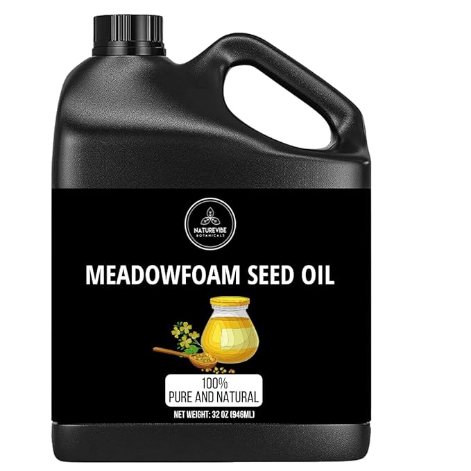 Naturevibe Botanicals Meadowfoam Oil 32 Ounces | 100% Pure and Natural | Great for Skin Care and Hair Care-Velvo Beauty