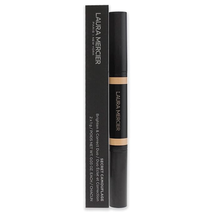 Laura Mercier Secret Camouflage Concealer Duo Stick - 1W Light with Warm Undertones Women 2 x 0.03 oz-Velvo Beauty