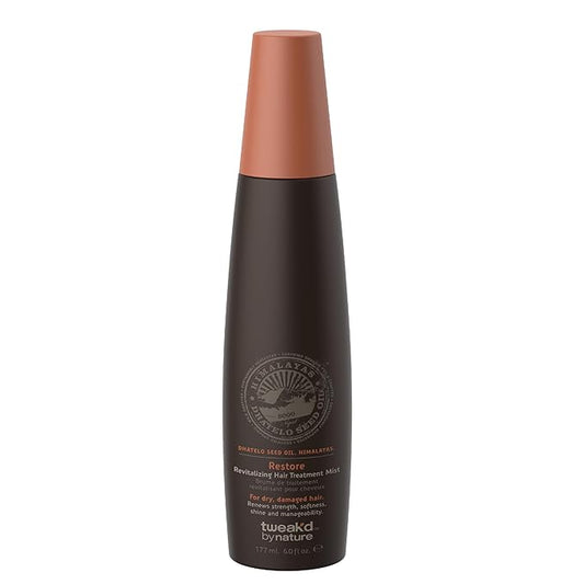 Tweak’d by Nature - Restore Revitalizing Hair Treatment Mist, Strengthens and Protects Hair for Soft Feel and Healthy Shine, Cruelty Free (6 ounces)-Velvo Beauty