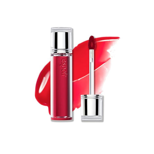 Espoir Couture Lip Tint Glaze #12 Cherry Sorbet 0.14oz | Volumizing Lip Stain with Syrupy Shine | Long-Lasting & Vibrant Color for Radiant Lip Look | Moisturizing & Glossy Lip Tint | Korean Lip Makeup-Velvo Beauty