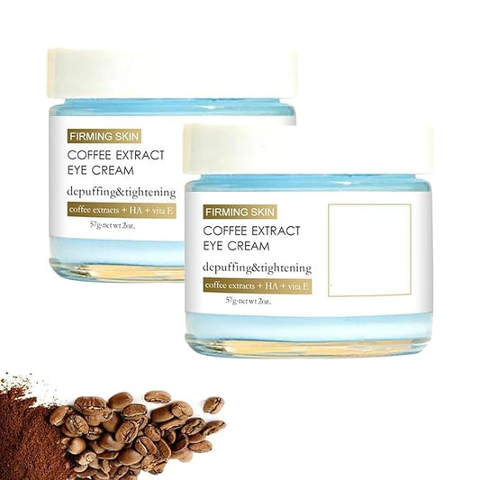 Caffeine Eye Cream, Caffeine Eye Cream, Caffeine Anti-Wrinkle Overnight Eye Cream, Firms and Reduces Eye Bags, Wrinkles, Dark Circles, and Fine Lines (2PCS)-Velvo Beauty