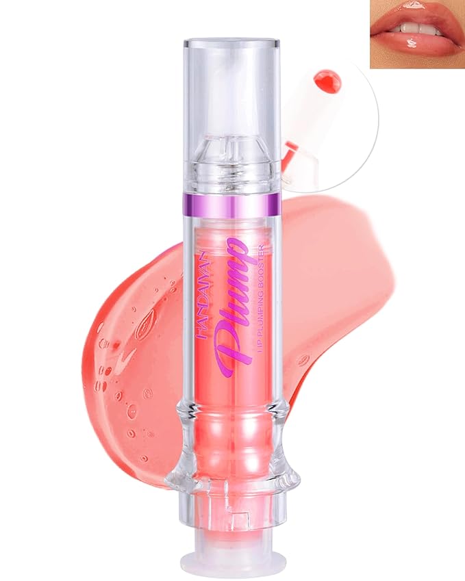 Spicy Lip Plumping Booster,Plumping Lip Oil with Chili Extract, High-Shine Smooth Fuller Lips, Hydrating & Volumizes Lip Glaze, Plump and Pout Lip Plumper Lipstick, Christmas Makeup Gift for Women-06#-Velvo Beauty