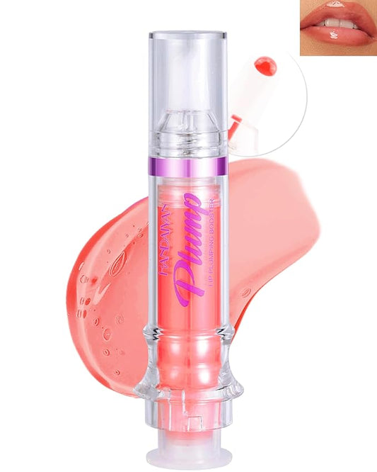 Spicy Lip Plumping Booster,Plumping Lip Oil with Chili Extract, High-Shine Smooth Fuller Lips, Hydrating & Volumizes Lip Glaze, Plump and Pout Lip Plumper Lipstick, Christmas Makeup Gift for Women-06#-Velvo Beauty