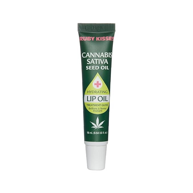 Ruby Kisses Hydrating Lip Oil Cannabis Sativa Hemp Seed RLO04D1 (1 PACK)-Velvo Beauty