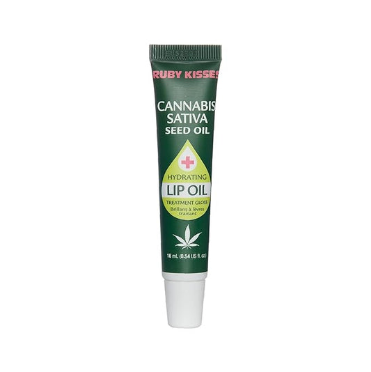 Ruby Kisses Hydrating Lip Oil Cannabis Sativa Hemp Seed RLO04D1 (1 PACK)-Velvo Beauty