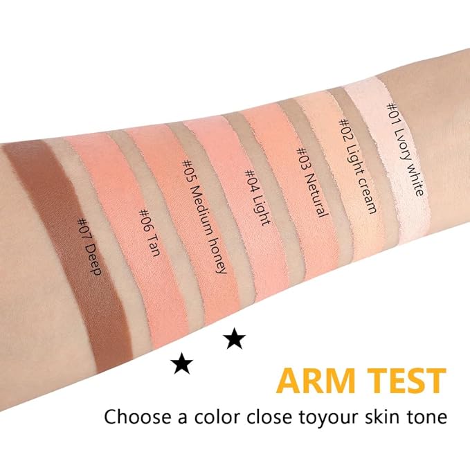 Kaely 2Pcs Pot Concealer Full Coverage Set,under Eye Brightener Concealer for Conceals Dark Circles,Waterproof Foundation Face Makeup Brush Kit,Color Correcting Concealer,05+06-Velvo Beauty