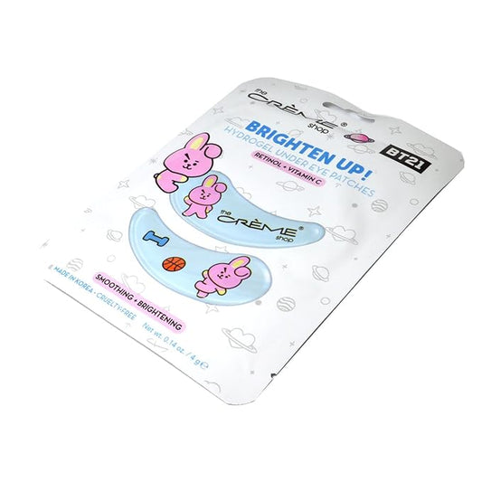 Shop BT21: Brighten Up COOKY Hydrogel Under Eye Patches Smoothing & Firming UEPC7352 Dark Circles + Free Zipper Bag-Velvo Beauty