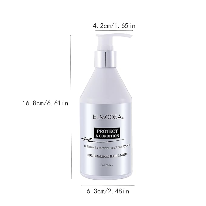 Caviar Pre-Shampoo Hair Mask - Repair Bleached Hair, Cold-Pressed Extract, For Permed/Damaged Hair/Caviar Hair Treatment/Heat Protection-Velvo Beauty