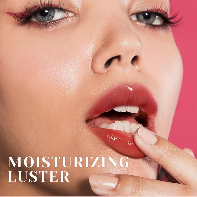 Hydrating Lip Glow Oil, Moisturizing Lip Glow Oil, Nourishing Glossy Transparent Lip Oil, Plumping Lip Oil, Lip Balm, Non-sticky Tinted Toot Lip Balm for Lip Care (ROSEWOOD) 0.2 OZ-Velvo Beauty