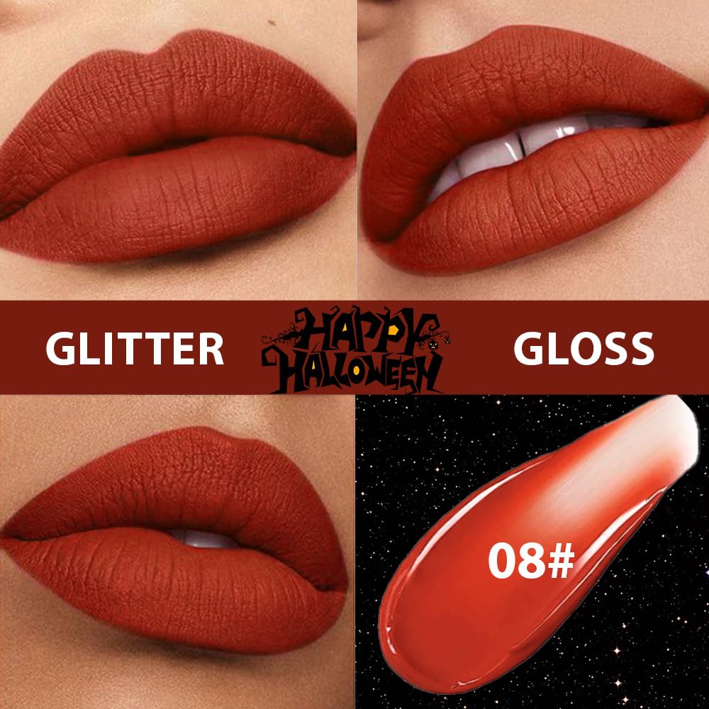 Red Matte Lipstick for Women,Liquid Lipstick,Long Lasting Waterproof Lightweight Comfortable Non-Drying Bold Dark Lip Gloss for Gothic Stage Makeup,Cruelty Free-Velvo Beauty