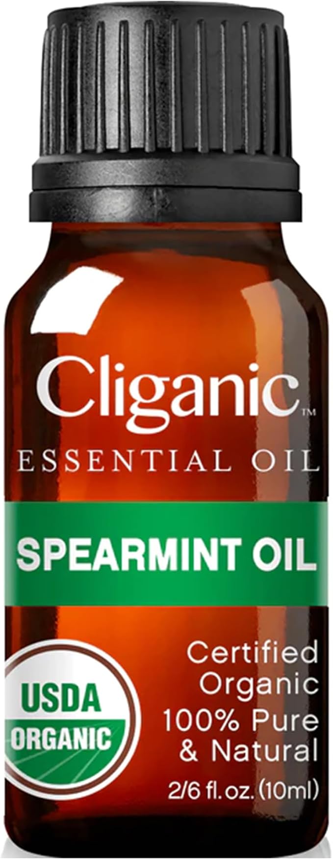 Cliganic USDA Organic Spearmint Essential Oil, 100% Pure Natural Undiluted, for Aromatherapy (10ml) | Non-GMO Verified (Packaging May Vary)-Velvo Beauty