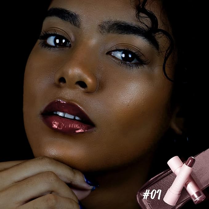 2PCS Tinted Lip Balm Chapstick with Color, Natural Semi - Gloss Finish, Hydrating/Coloring 2 in 1 Moisturizer Lip Stick for Girls & Women #01＋#04-Velvo Beauty