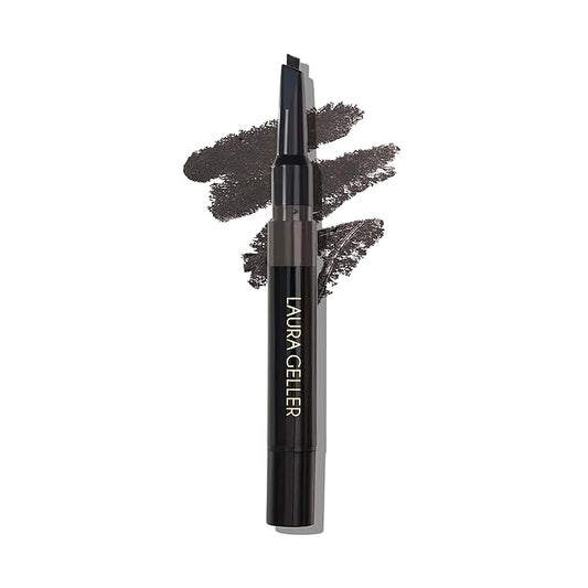 LAURA GELLER NEW YORK Sculpt-n-Stay Waterproof Brow Pencil & Gel- Soft Black-Velvo Beauty