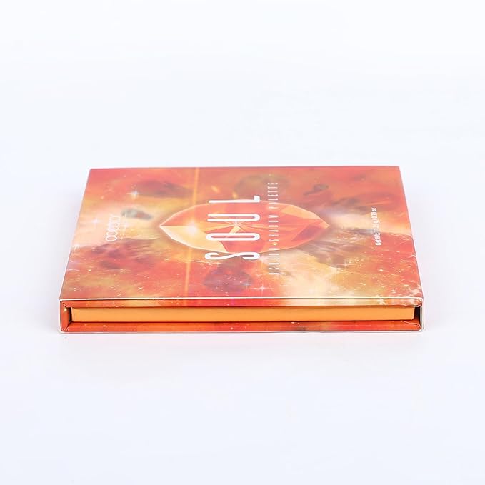 docolor Eyeshadow Palette 9Colors Orange Eyeshadow Gemstone Shadow Palettes Highly Pigmented Mattes Shimmers Smokey Glitter Cream Colorful Powder Blendable Long Lasting Waterproof Makeup Palette-Velvo Beauty