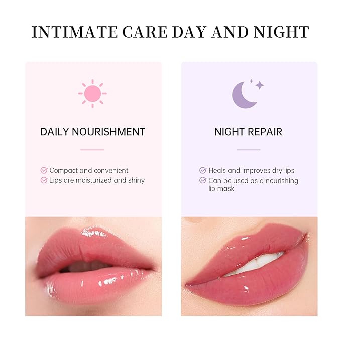 Moisturizing Lip Balm Butter for Dry Cracked Lips,Day/Night Hydrating Lip Mask, Ultra-Nourishing Lip Care Moisturizer for Soft, Smooth and Supple Lips (Poppy)-Velvo Beauty