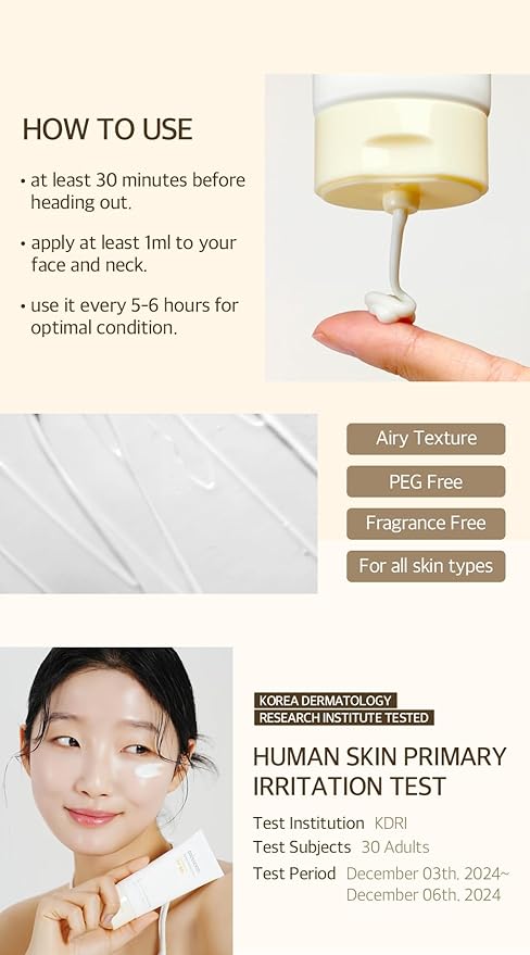 mixsoon Bean Sunscreen 1.69 Fl. Oz. / 50ml SPF 50 Airy Texture Type Lightweight No White Cast For Face Korean Glass Skin Care-Velvo Beauty