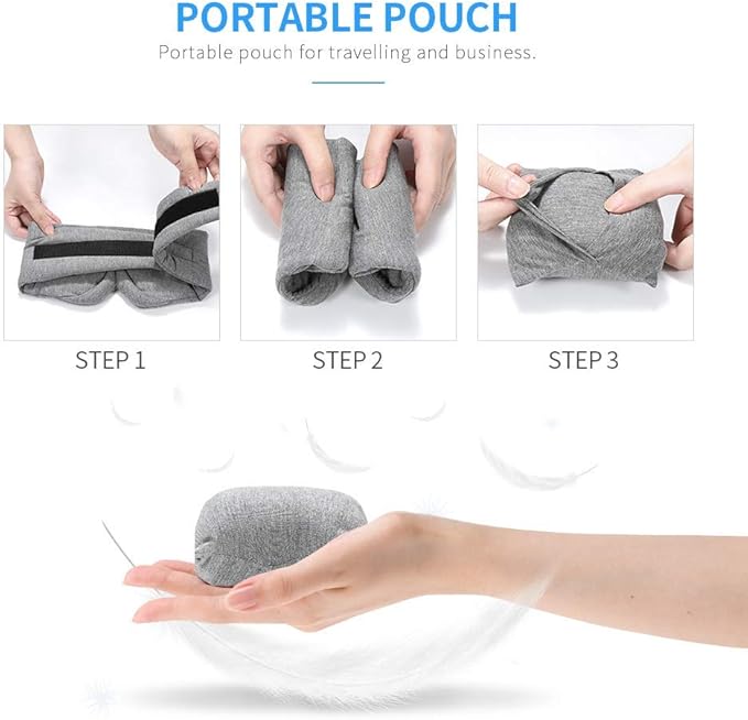 FRESHME Cotton Sleep Eye Mask for Men - Upgrade Design Blackout Side Sleeper Eyes Cover for Night Sleeping, Large Size Wide Soft Travel Airplane Blindfold with Adjustable Velcro Strap for Work Nap-Velvo Beauty