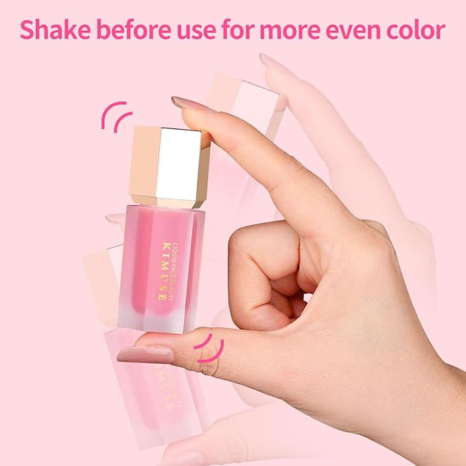 KIMUSE Soft Cream Blush Makeup, Liquid Blush for Cheeks, Weightless, Long-Wearing, Smudge Proof, Natural-Looking, Dewy Finish-Velvo Beauty