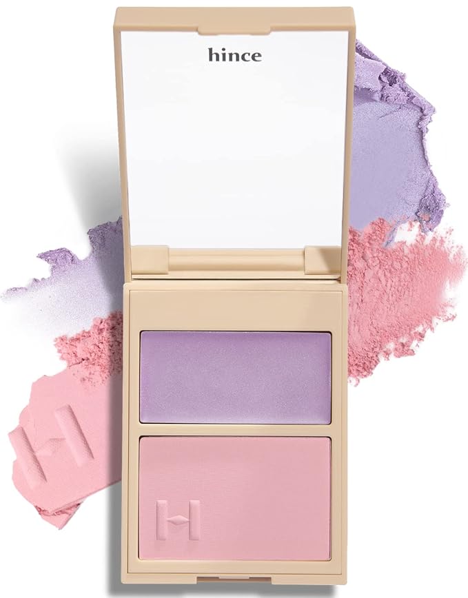 hince True Dimension Layering Cheek - Cream & Pressed Powder 2 Different Shades & Textures - Silky Seamless Long Lasting Blush Makeup - Muted Beige & Elegant Rose Beige (1, DREAMLIKE, L003)-Velvo Beauty