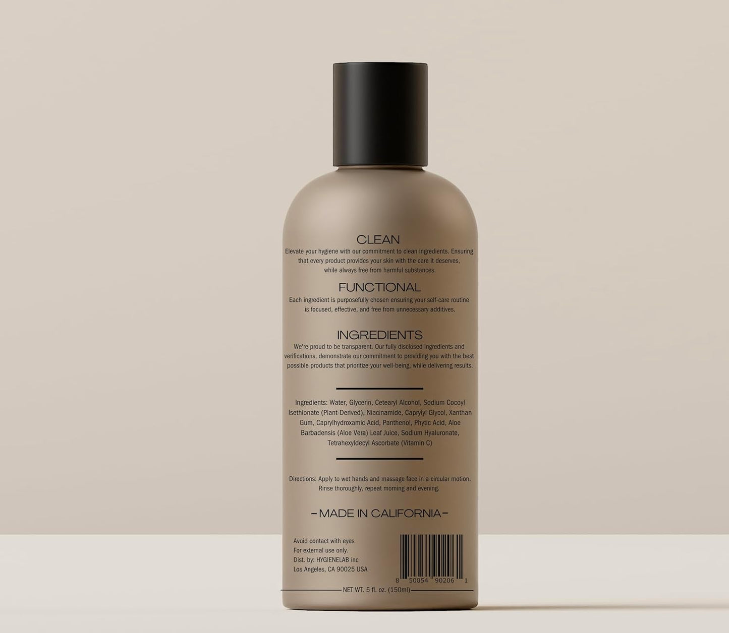 Face Duo – EWG Verified Face Wash (5 fl oz) & Moisturizer (1.7 fl oz), Removes Dirt, Hydrating Set with Aloe, Niacinamide, Vitamin C & Squalane-Velvo Beauty