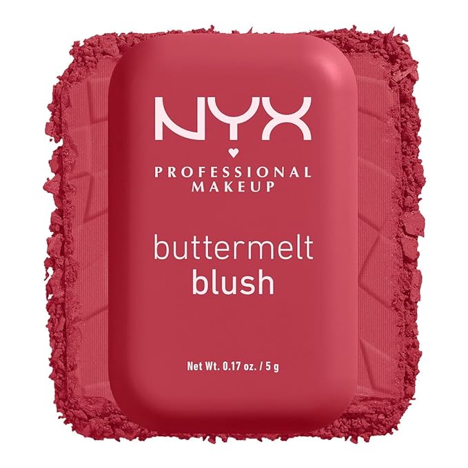 NYX PROFESSIONAL MAKEUP Powder Blush, 12HR Wear, Vegan Formula - Back And Butta-Velvo Beauty