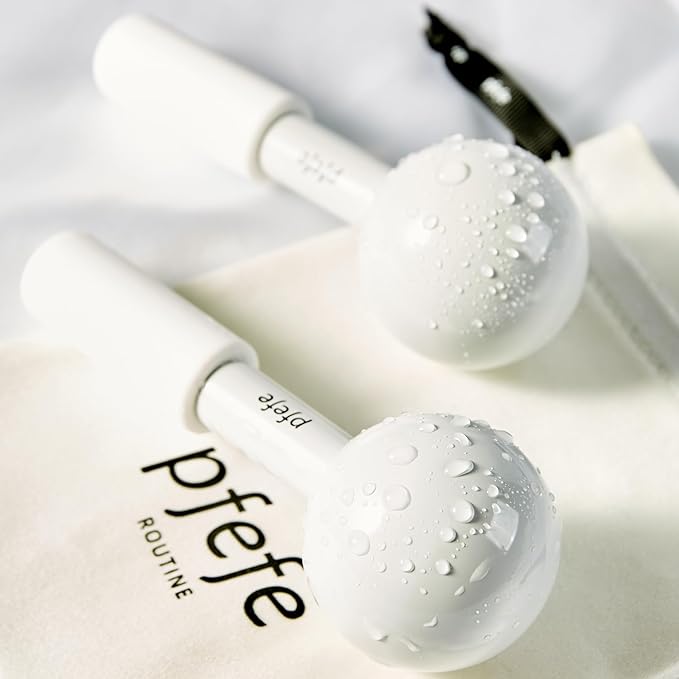 Ice Globes for Face & Eyes, Unbreakable Stainless Steel Cryo Sticks for Beauty Routines, Facials Cold Roller Cooling Globes for Puffiness, Wrinkles, Dark Circles, Headaches-Velvo Beauty