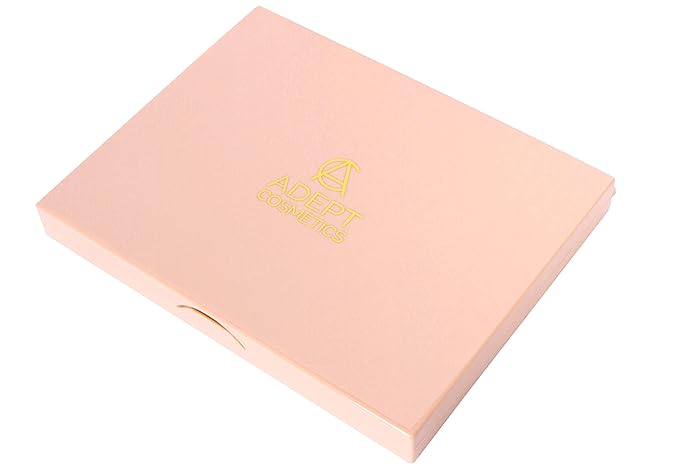 The Adept Palette Sorta Pink - Double Sided Magnetic Empty Palette with Divider, Holds over 100 Single Round Standard Sized Eyeshadow Pans, Hardshell Case-Velvo Beauty