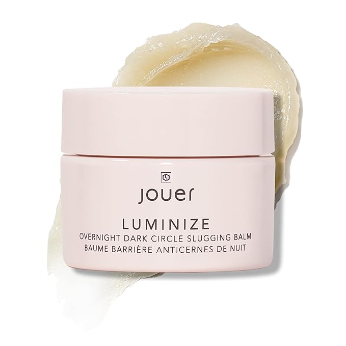 Jouer Luminize Overnight Dark Circle Slugging Balm – Fragrance Free, Caffeine Eye Cream, Overnight Eye Treatment, Brightening Eye Balm, Paraben Free, Gluten & Cruelty Free-Velvo Beauty