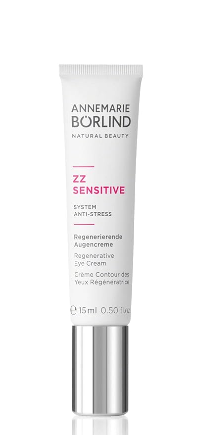 ANNEMARIE BÖRLIND – ZZ SENSITIVE Regenerative Eye Cream – With Vitamin C + E and Meadowfoam Extract to Strengthen the Natural Skin Barrier and Soothe Stressed Skin – Step 5 of 5-0.5 Oz-Velvo Beauty