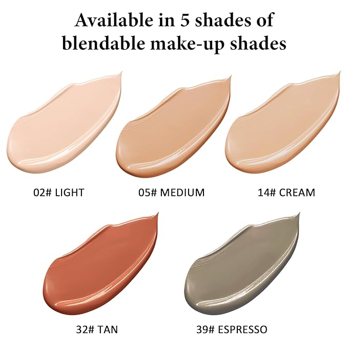 Liquid Foundation Makeup, Improves Uneven Skin Tone, Lightweight and Flawless Coverage for Hours 39# ESPRESSO-Velvo Beauty