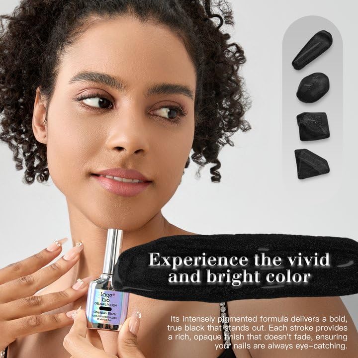 9D Cat Eye Gel Nail Polish Set, 15ml Obsidian Black Cat Eye Gel, Includes Silicone Handle Cylinder Magnetic Stick for Mesmerizing 9D Effects-Velvo Beauty