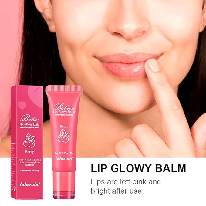 Hydrating Lip Butter Balm for a Glossy Finish and Lip Glow - Lip Glowy Balm with Summer-worthy Fragrance | Vegan Lip Care (#2-Berry)-Velvo Beauty