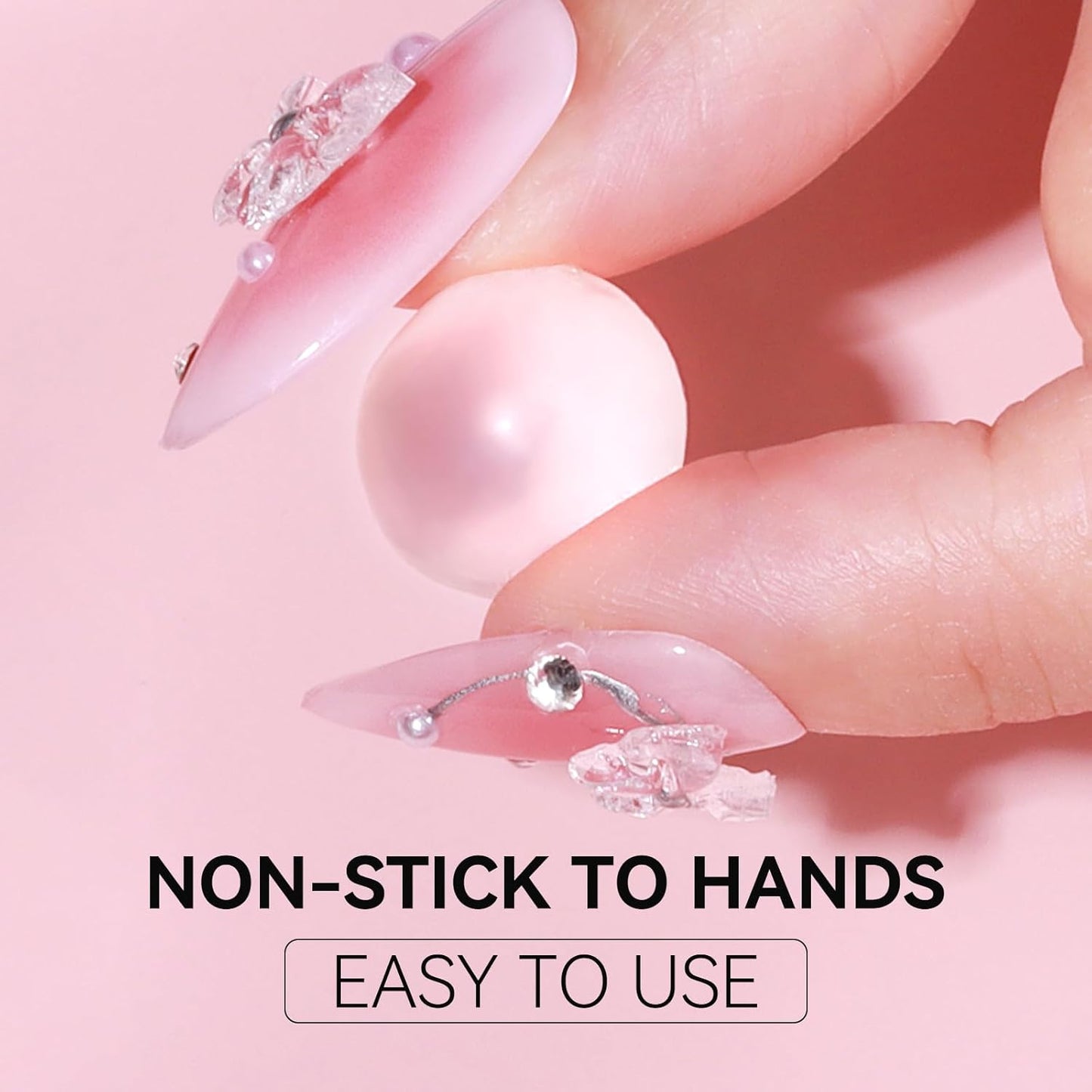 Makartt 3D Gel Nail Art: 50g 3D Nail Gel Clear Non-sticky 3d Sculpting Gels, 4-in-1 Solid Gels Builder for Extension, UV Glue for Acrylic Tips, Rhinestones & 3d Carving for Home Salon DIY-Velvo Beauty