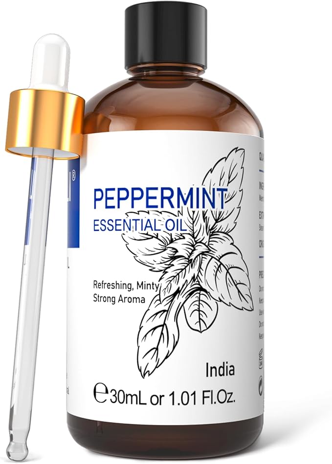 HIQILI 1 Fl Oz Peppermint Oil, for Homemade Spray, Diffuser, 100% Pure Natural 30ML-Velvo Beauty