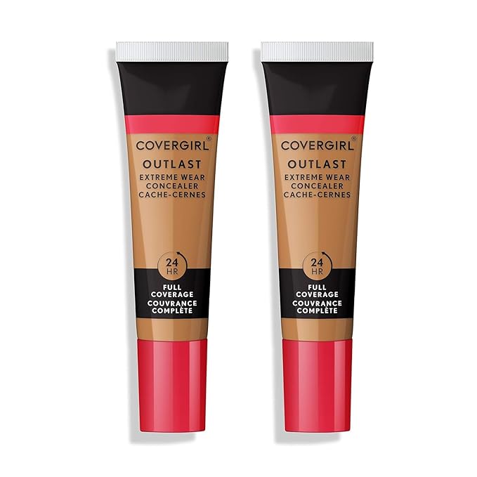 COVERGIRL Outlast Extreme Wear Concealer, Natural Tan 862, Shelf Pack of 2-Velvo Beauty
