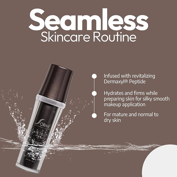 Sorme Fresh Start Under Foundation Makeup Enhancer | Anti-Aging Makeup Primer for Mature Skin | Hydrating Primer for Normal & Dry Skin | 25 ml Face Primer for Makeup | Primer Face Makeup with Dermaxyl-Velvo Beauty