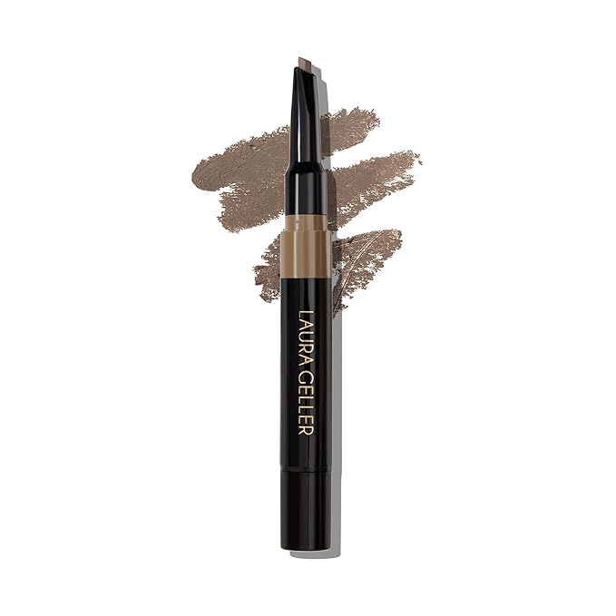 LAURA GELLER NEW YORK Sculpt-n-Stay Waterproof Brow Pencil & Gel- Taupe-Velvo Beauty