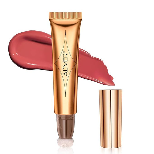 Blush Beauty Wand, Matte Face Blush with Cushion Applicator, Natural Silky Smooth Creamy Liquid Blush Wand, Lightweight Blendable Blush Stick for Cheek Lip, Cruelty-free-Velvo Beauty