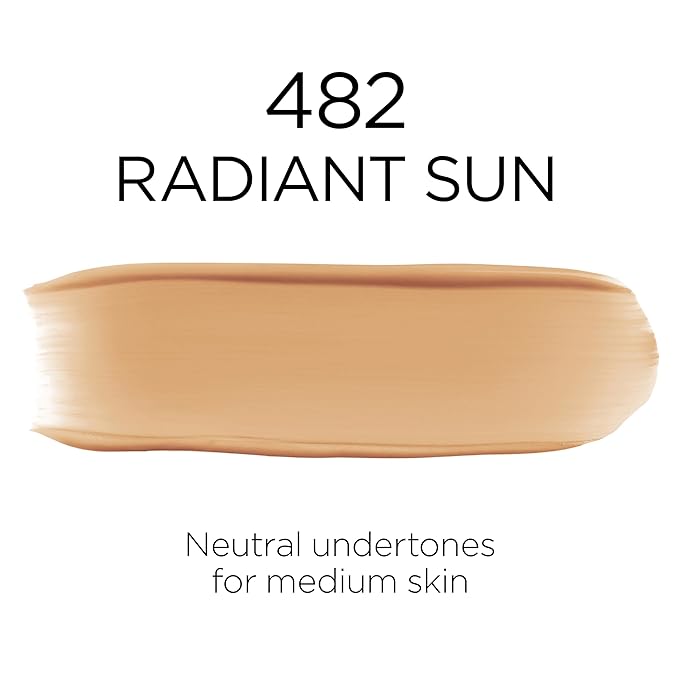 L'Oreal Paris Makeup Infallible Up to 32 Hour Fresh Wear Lightweight Foundation, 482 Radiant Sun, 1 Fl Oz, Packaging May Vary-Velvo Beauty