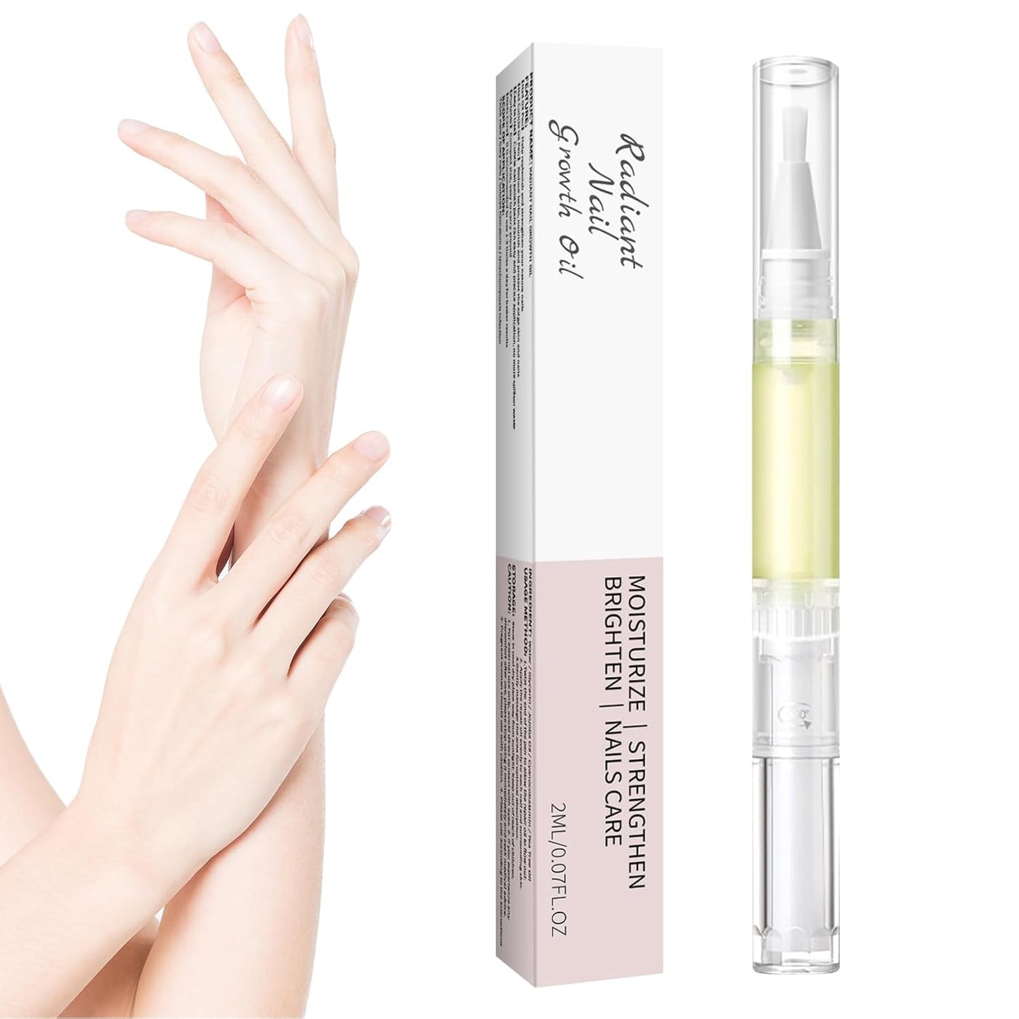 Nail Growth Oil, 2 PCS Cuticle Oil for Nails, Rejuvenation Nail Repair Oil for Moisturize Strengthen-Velvo Beauty