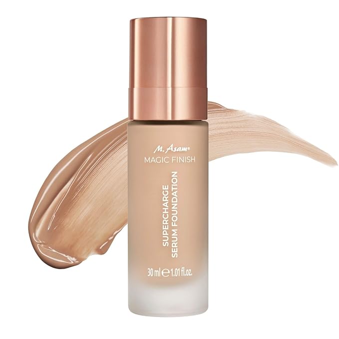 M. Asam MAGIC FINISH Supercharge Serum Foundation Cool Honey (1.01 Fl Oz) - Moisturizing Make Up & Firming Face Serum In One, Anti-aging CC Cream With Optimal Coverage & Hyaluronic Acid-Velvo Beauty