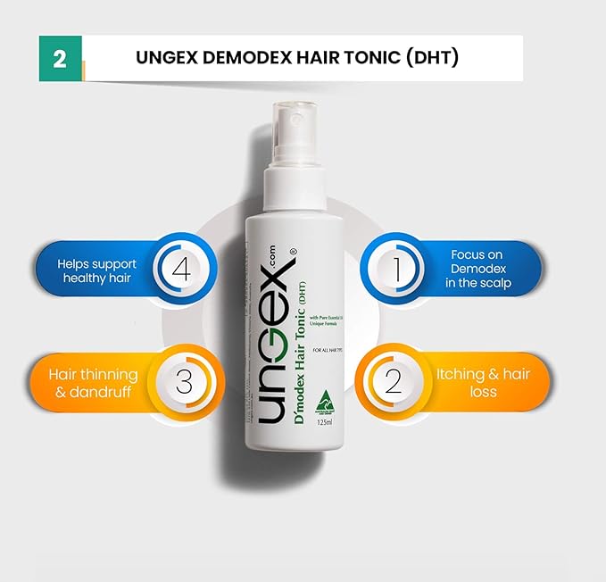 Ungex Bundle 1 | Demodex Acne Rosacea Solution | 9-in-1 | B1-Velvo Beauty