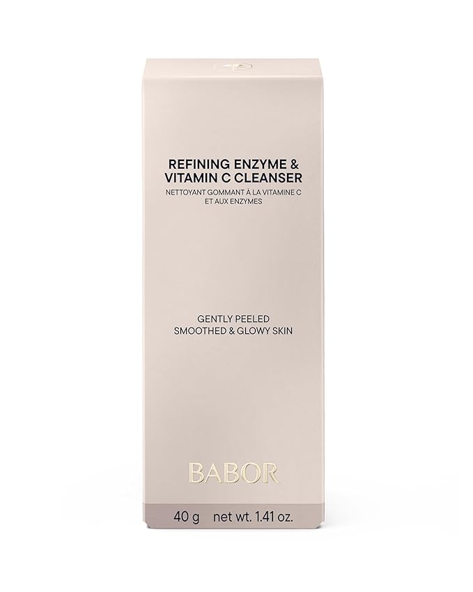 BABOR Refining Enzyme & Vitamin C Cleanser, Enzyme Powder Cleanser, Exfoliating Face Wash Polish, Gentle Facial Scrub to Brighten and Even Complexion-Velvo Beauty