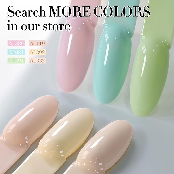 Double Rhythm Gel Polish Translucent Sheer Neutral Natural Light Milky Same Color Same Bottle 15ML Jelly UV Gel Polish Art DIY at Home (Nude Beige-A1119)-Velvo Beauty